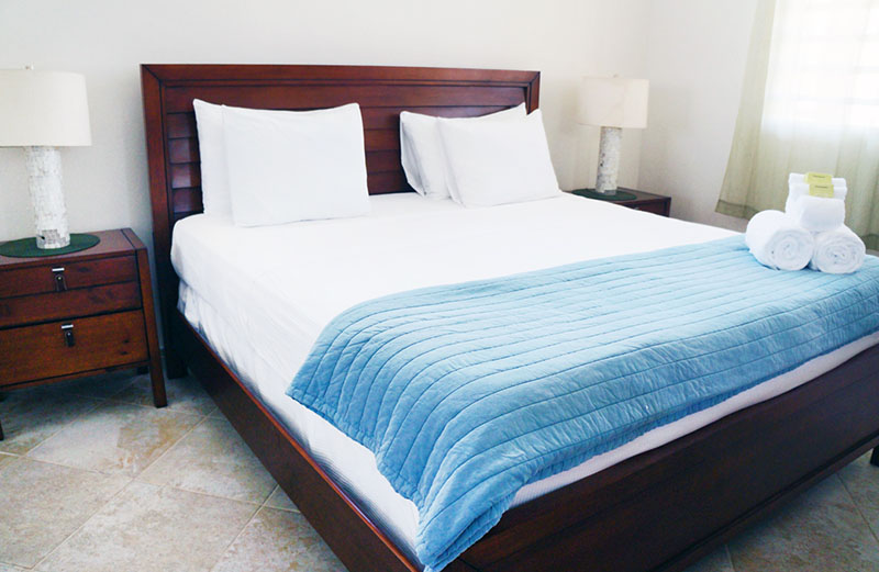 Casa Roja bedroom with comfortable furnishings