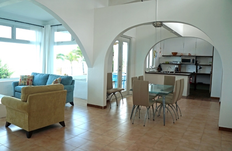 Villa Bravo spacious living area with comfortable furnishings